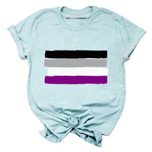 Load image into Gallery viewer, Ace Asexual Flag T-Shirt-LGBT Apparel, LGBT Clothing, LGBT T Shirt, BC3001-The Spark Company