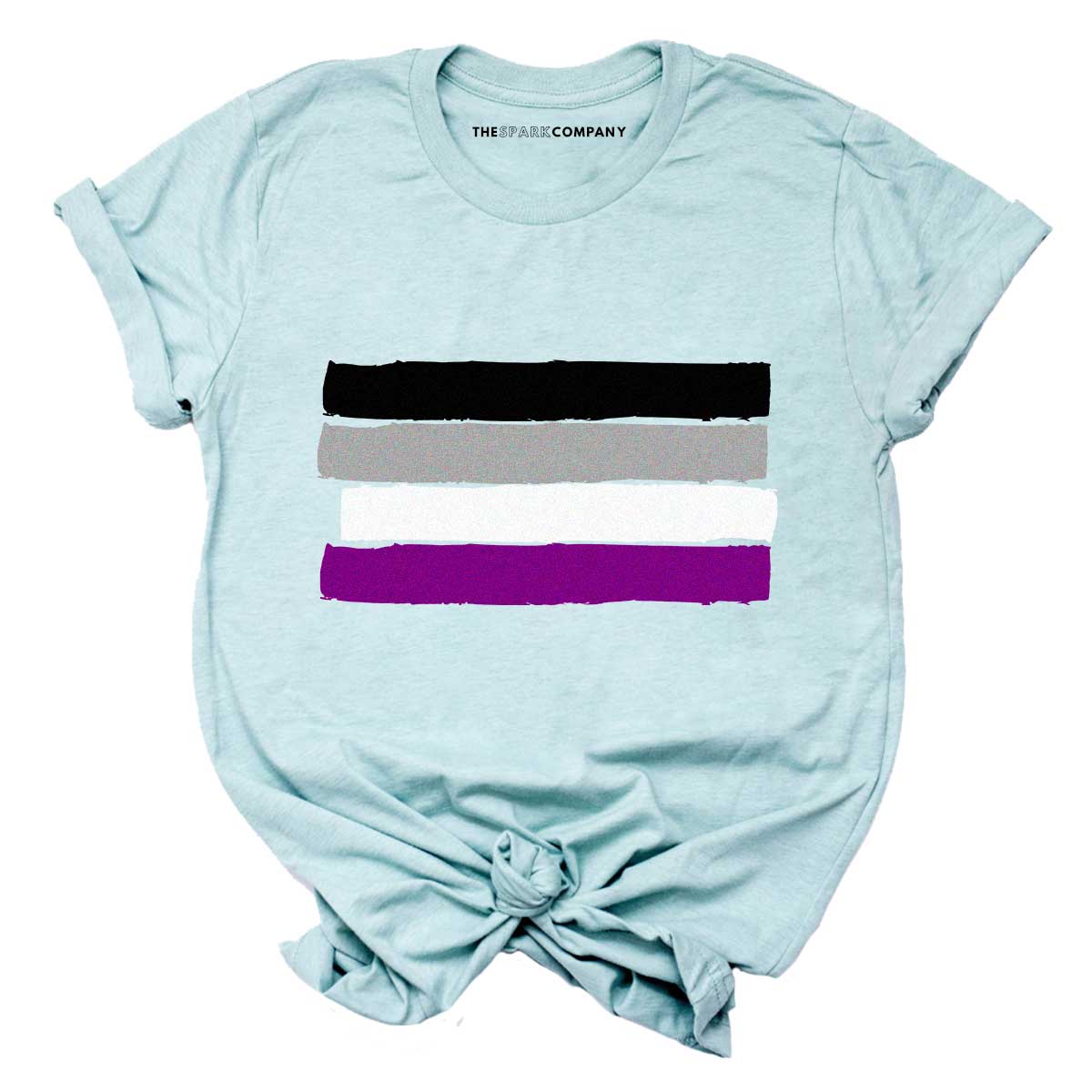 Ace Asexual Flag T-Shirt-LGBT Apparel, LGBT Clothing, LGBT T Shirt, BC3001-The Spark Company