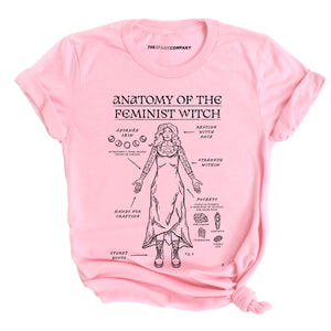 Anatomy Of The Feminist Witch T-Shirt-Feminist Apparel, Feminist Clothing, Feminist T Shirt, BC3001-The Spark Company