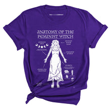 Load image into Gallery viewer, Anatomy Of The Feminist Witch T-Shirt-Feminist Apparel, Feminist Clothing, Feminist T Shirt, BC3001-The Spark Company