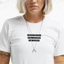 Load image into Gallery viewer, Angry Women Will Change The World T-Shirt-Feminist Apparel, Feminist Clothing, Feminist T Shirt, BC3001-The Spark Company