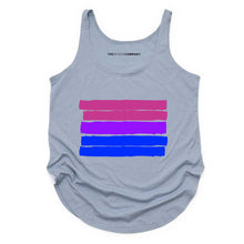 Load image into Gallery viewer, Bisexual Pride Flag Festival Tank Top-LGBT Apparel, LGBT Clothing, LGBT Vest, NL5033-The Spark Company