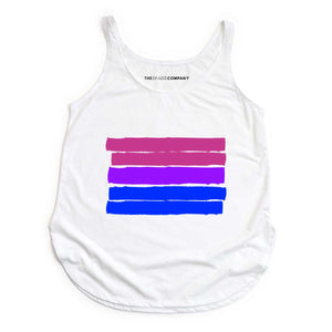 Bisexual Pride Flag Festival Tank Top-LGBT Apparel, LGBT Clothing, LGBT Vest, NL5033-The Spark Company
