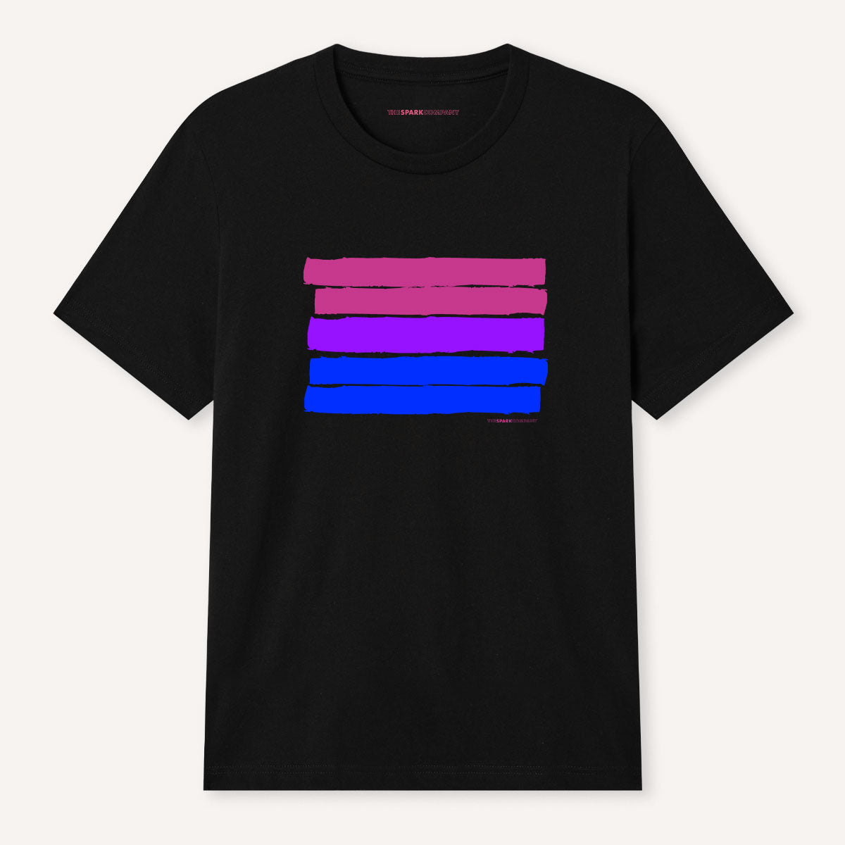 Bisexual Pride Flag T-Shirt-LGBT Apparel, LGBT Clothing, LGBT T Shirt, BC3001-The Spark Company