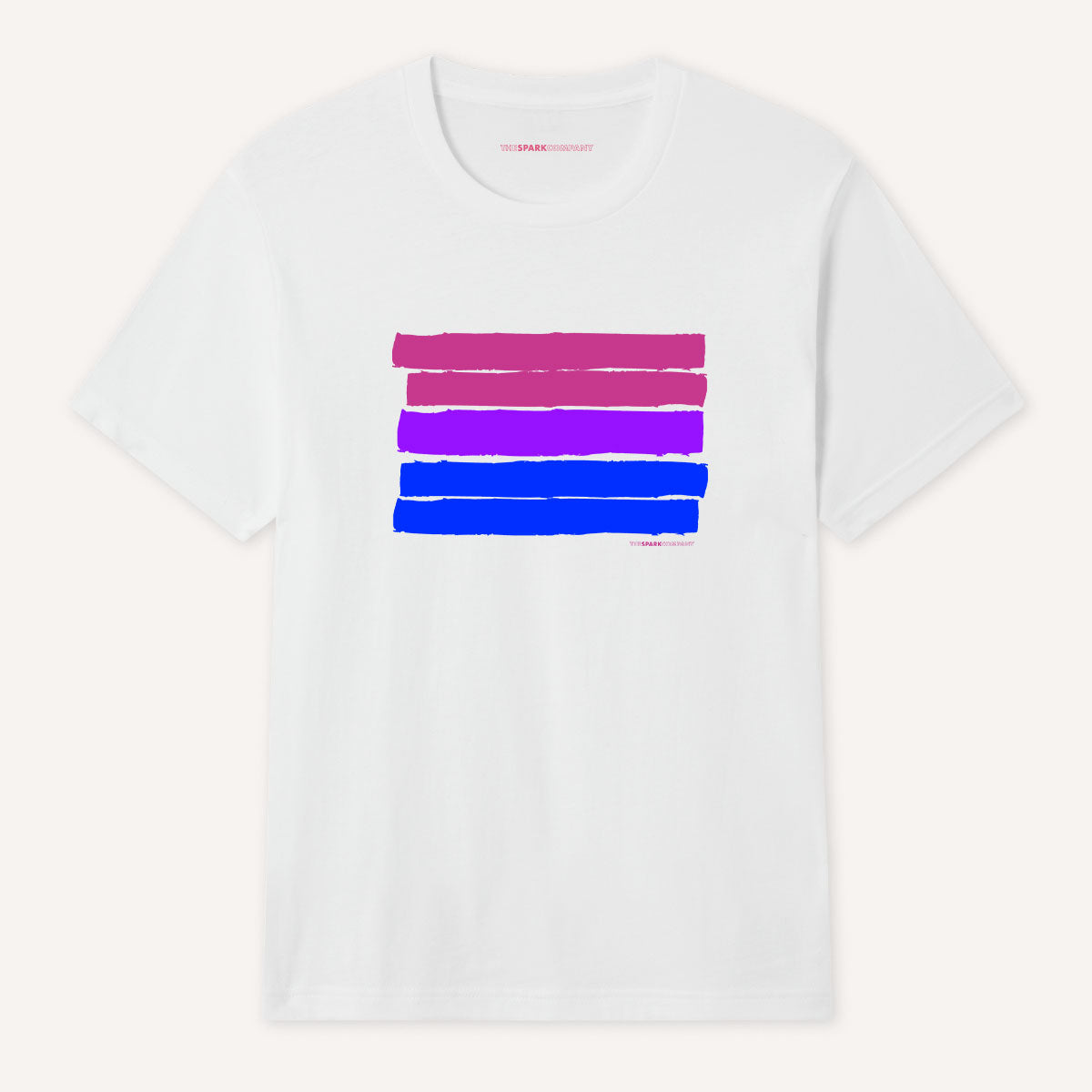 Bisexual Pride Flag T-Shirt-LGBT Apparel, LGBT Clothing, LGBT T Shirt, BC3001-The Spark Company