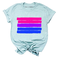 Load image into Gallery viewer, Bisexual Pride Flag T-Shirt-LGBT Apparel, LGBT Clothing, LGBT T Shirt, BC3001-The Spark Company