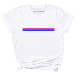 Bisexual Stripe T-Shirt-LGBT Apparel, LGBT Clothing, LGBT T Shirt, BC3001-The Spark Company