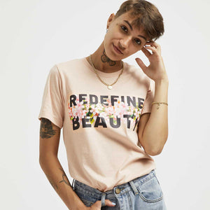 Body Positive Redefine Beauty T-Shirt-Feminist Apparel, Feminist Clothing, Feminist T Shirt, BC3001-The Spark Company