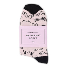 Load image into Gallery viewer, Boobs Print Socks-Feminist Apparel, Feminist Clothing, Feminist Socks-The Spark Company