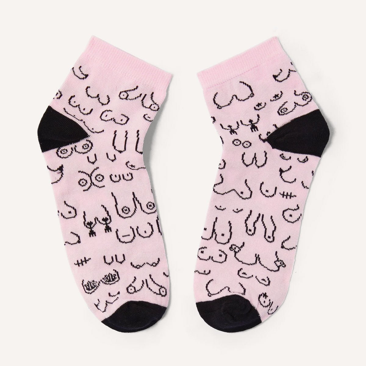 Boobs Print Socks-Feminist Apparel, Feminist Clothing, Feminist Socks-The Spark Company