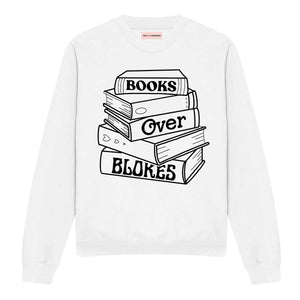 Books Over Blokes Sweatshirt-Feminist Apparel, Feminist Clothing, Feminist Sweatshirt, JH030-The Spark Company
