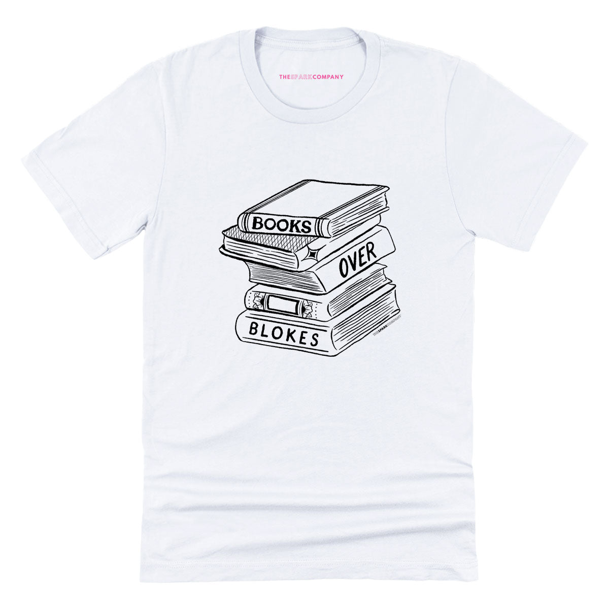 Books Over Blokes T-Shirt-Feminist Apparel, Feminist Clothing, Feminist T Shirt, BC3001-The Spark Company