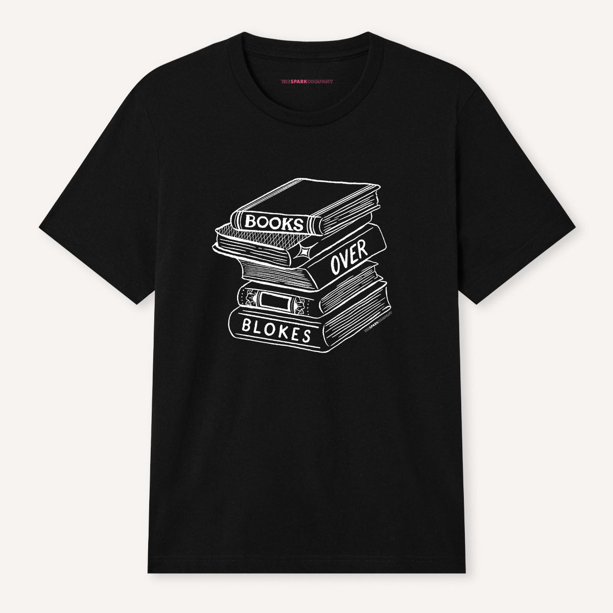 Books Over Blokes T-Shirt-Feminist Apparel, Feminist Clothing, Feminist T Shirt, BC3001-The Spark Company