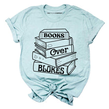 Load image into Gallery viewer, Books Over Blokes T-Shirt-Feminist Apparel, Feminist Clothing, Feminist T Shirt, BC3001-The Spark Company