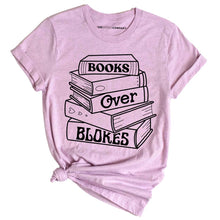 Load image into Gallery viewer, Books Over Blokes T-Shirt-Feminist Apparel, Feminist Clothing, Feminist T Shirt, BC3001-The Spark Company