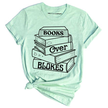 Load image into Gallery viewer, Books Over Blokes T-Shirt-Feminist Apparel, Feminist Clothing, Feminist T Shirt, BC3001-The Spark Company