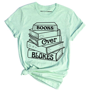 Books Over Blokes T-Shirt-Feminist Apparel, Feminist Clothing, Feminist T Shirt, BC3001-The Spark Company