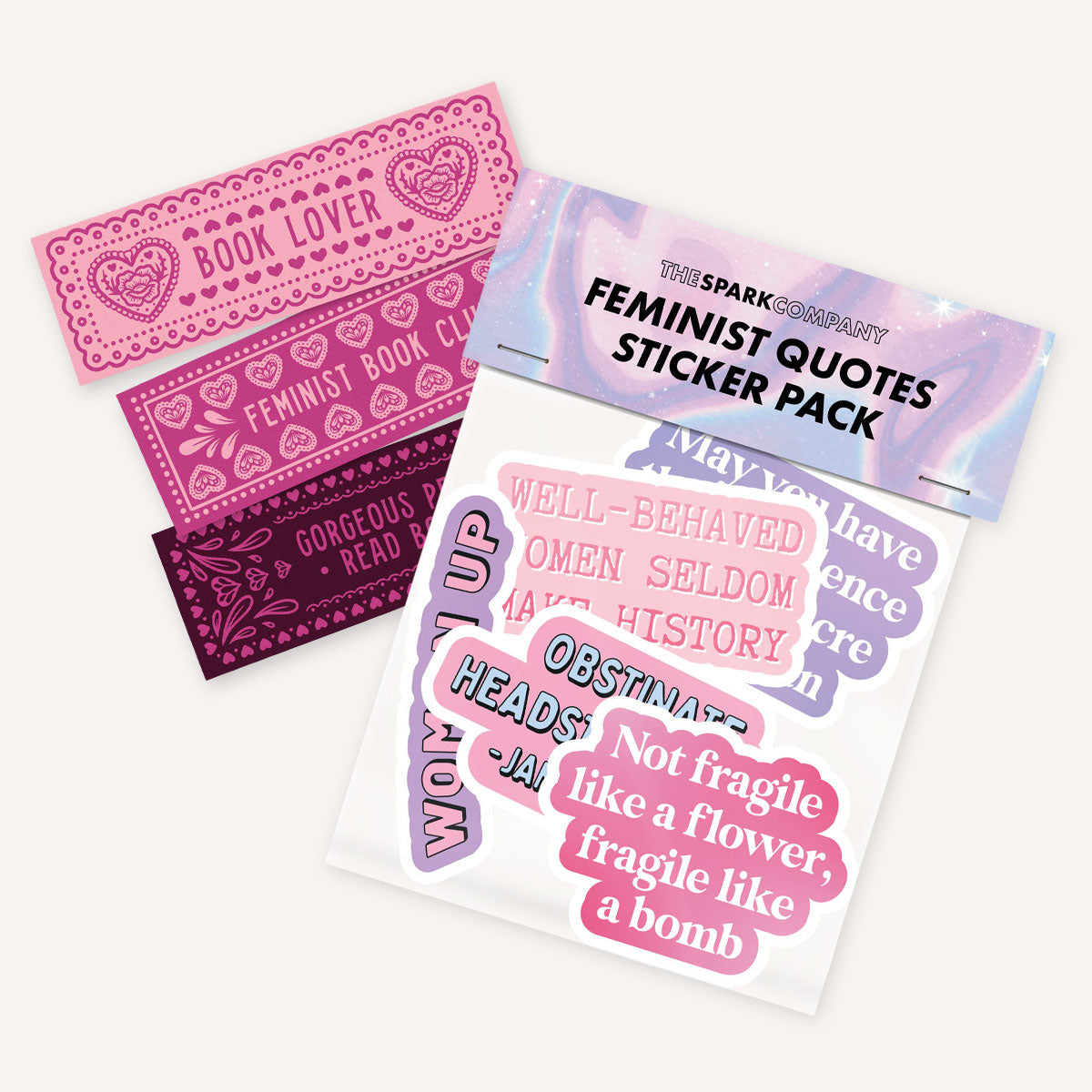 Bookworm Stationery Bundle-Feminist Stationery, Feminist Bundle-The Spark Company