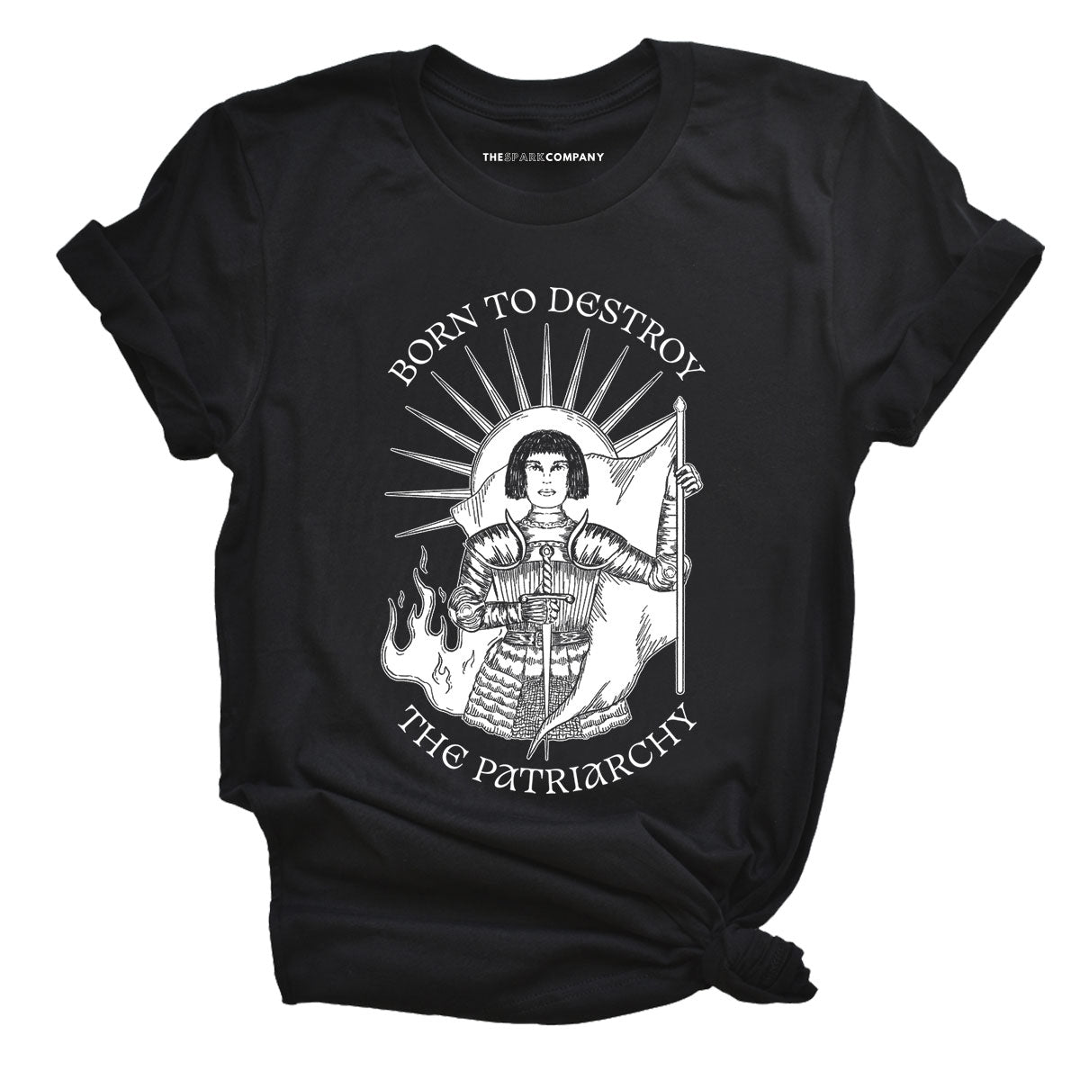 Born To Destroy The Patriarchy T-Shirt-Feminist Apparel, Feminist Clothing, Feminist T Shirt, BC3001-The Spark Company