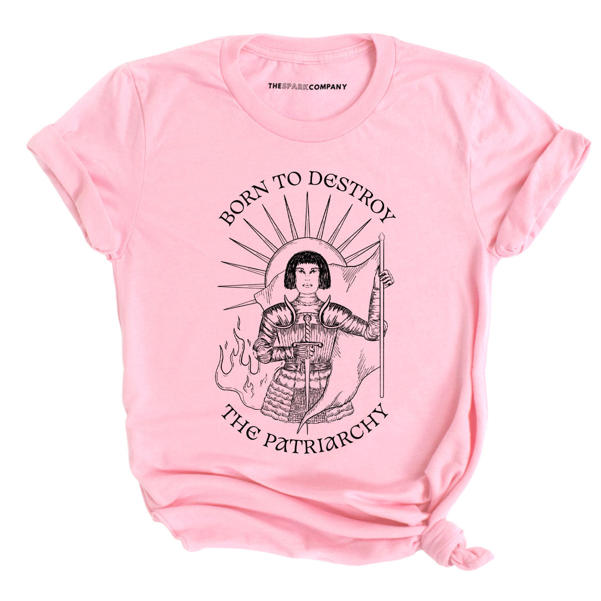 Born To Destroy The Patriarchy T-Shirt-Feminist Apparel, Feminist Clothing, Feminist T Shirt, BC3001-The Spark Company