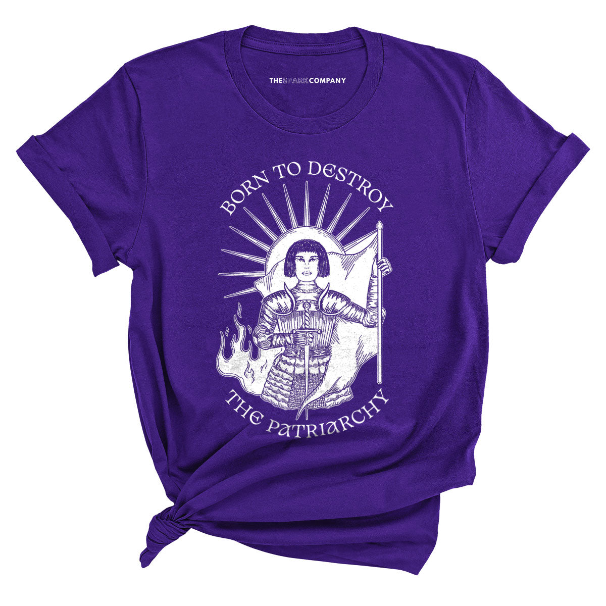Born To Destroy The Patriarchy T-Shirt-Feminist Apparel, Feminist Clothing, Feminist T Shirt, BC3001-The Spark Company