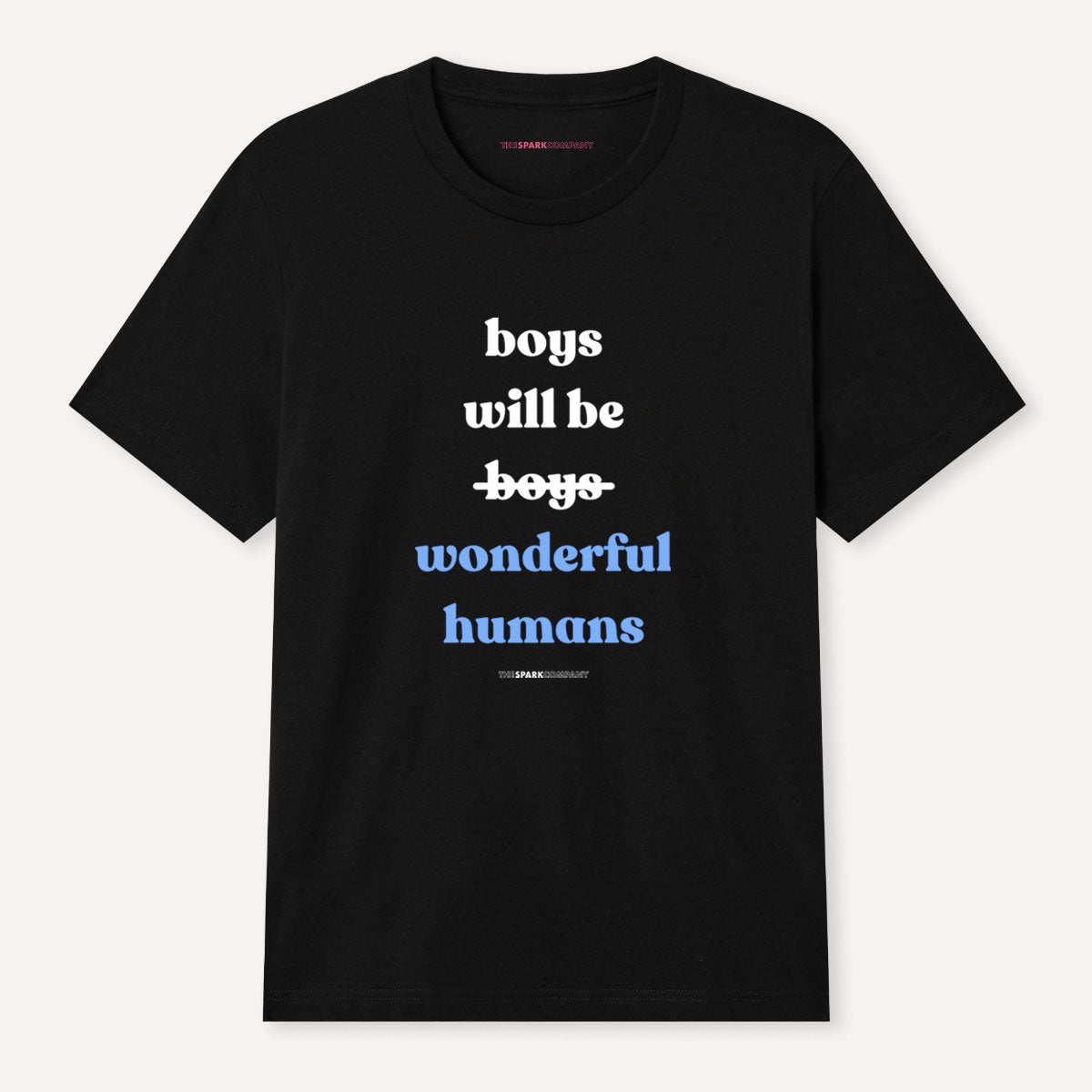 Boys Will Be Wonderful Humans T-Shirt-Feminist Apparel, Feminist Clothing, Feminist T Shirt, BC3001-The Spark Company