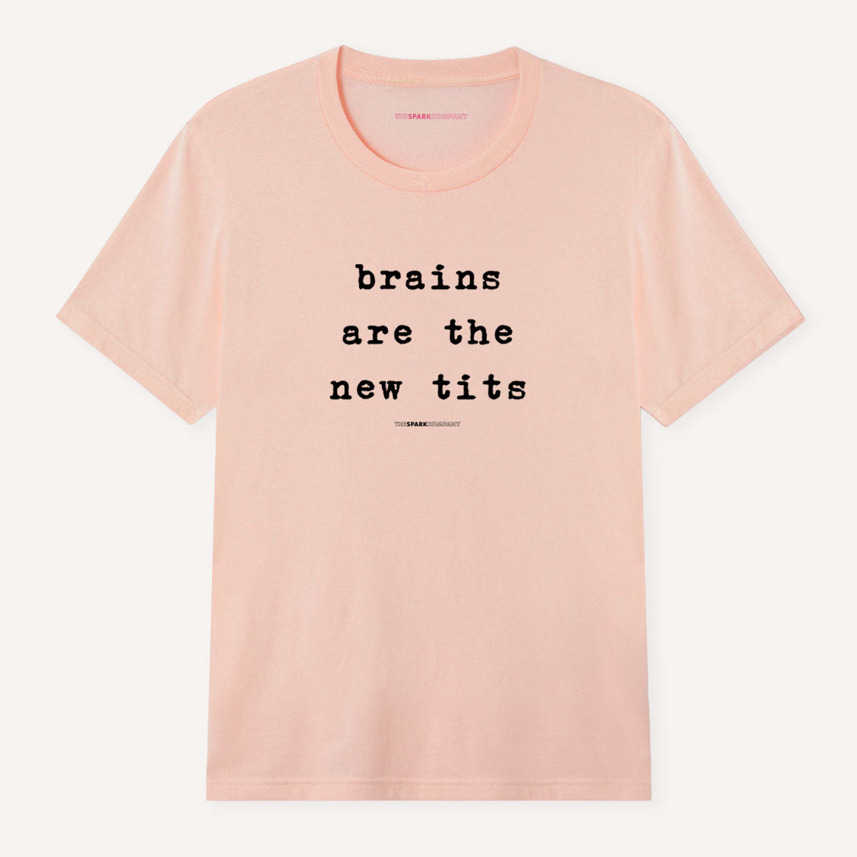 Brains Are The New Tits T-Shirt-Feminist Apparel, Feminist Clothing, Feminist T Shirt, BC3001-The Spark Company
