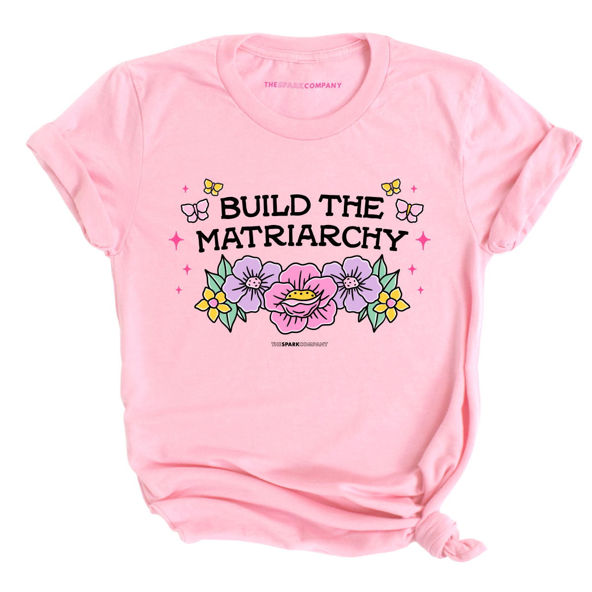 Build The Matriarchy T-Shirt-Feminist Apparel, Feminist Clothing, Feminist T Shirt, BC3001-The Spark Company