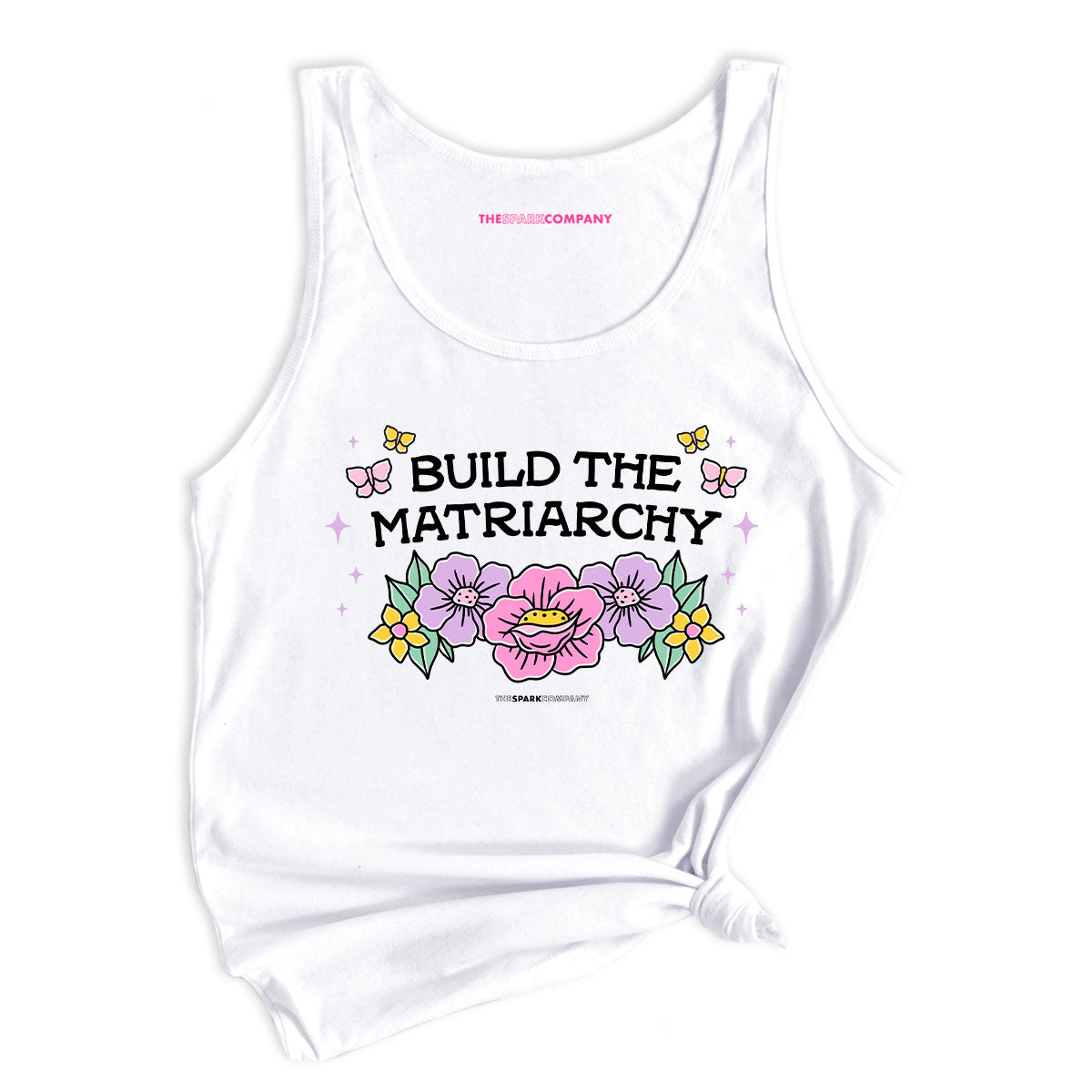 Build The Matriarchy Tank Top-Feminist Apparel, Feminist Clothing, Feminist Tank, 03980-The Spark Company