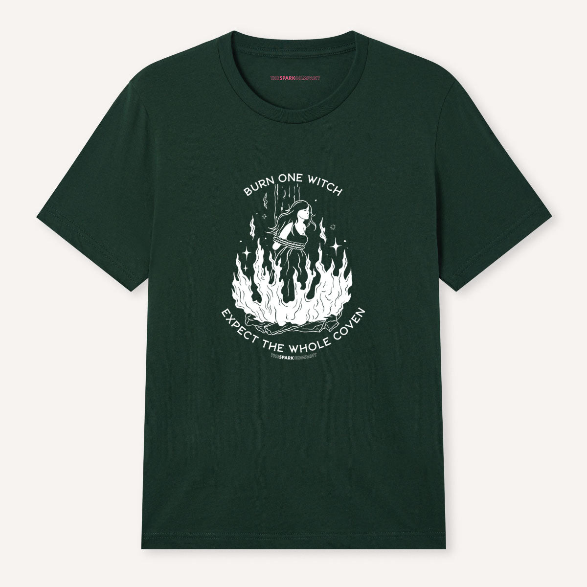 Burn One Witch Expect The Whole Coven T-Shirt-Feminist Apparel, Feminist Clothing, Feminist T Shirt, BC3001-The Spark Company