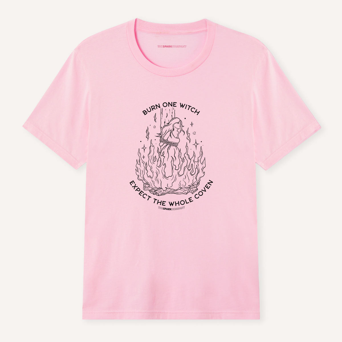 Burn One Witch Expect The Whole Coven T-Shirt-Feminist Apparel, Feminist Clothing, Feminist T Shirt, BC3001-The Spark Company