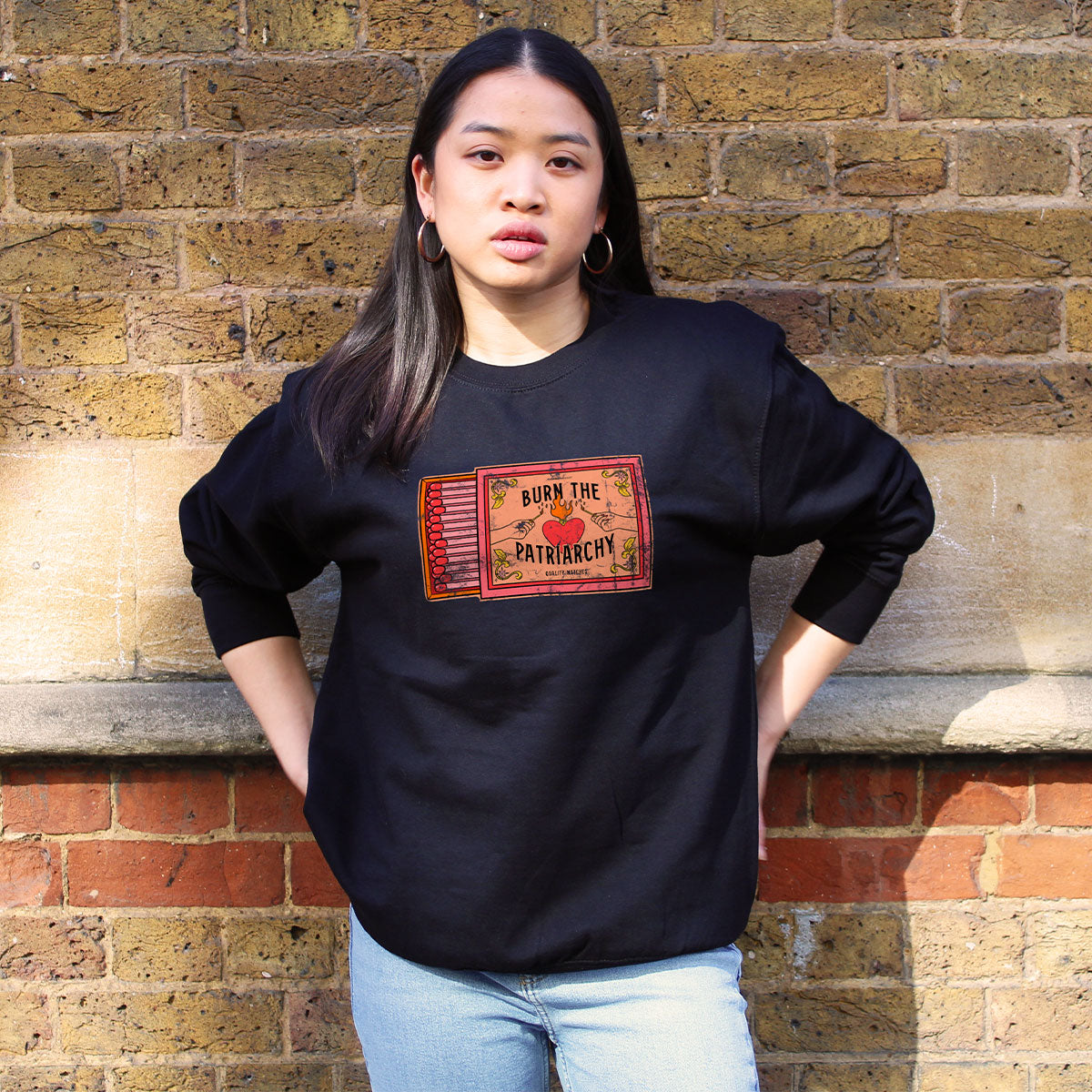 Burn The Patriarchy Sweatshirt-Feminist Apparel, Feminist Clothing, Feminist Sweatshirt, JH030-The Spark Company