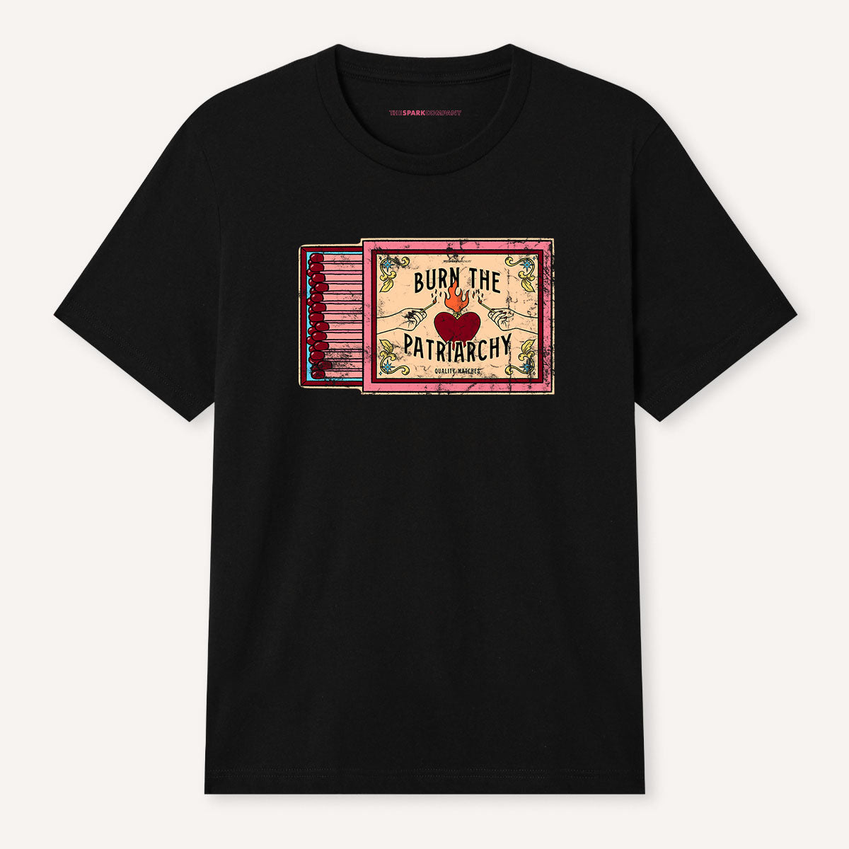 Burn The Patriarchy T-Shirt-Feminist Apparel, Feminist Clothing, Feminist T Shirt, BC3001-The Spark Company