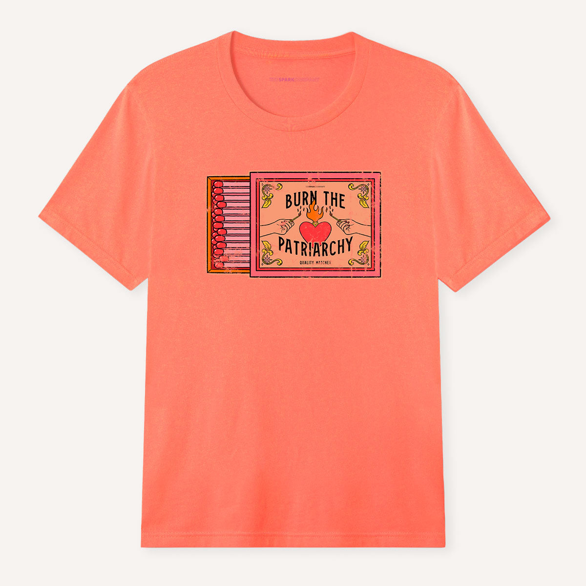 Burn The Patriarchy T-Shirt-Feminist Apparel, Feminist Clothing, Feminist T Shirt, BC3001-The Spark Company