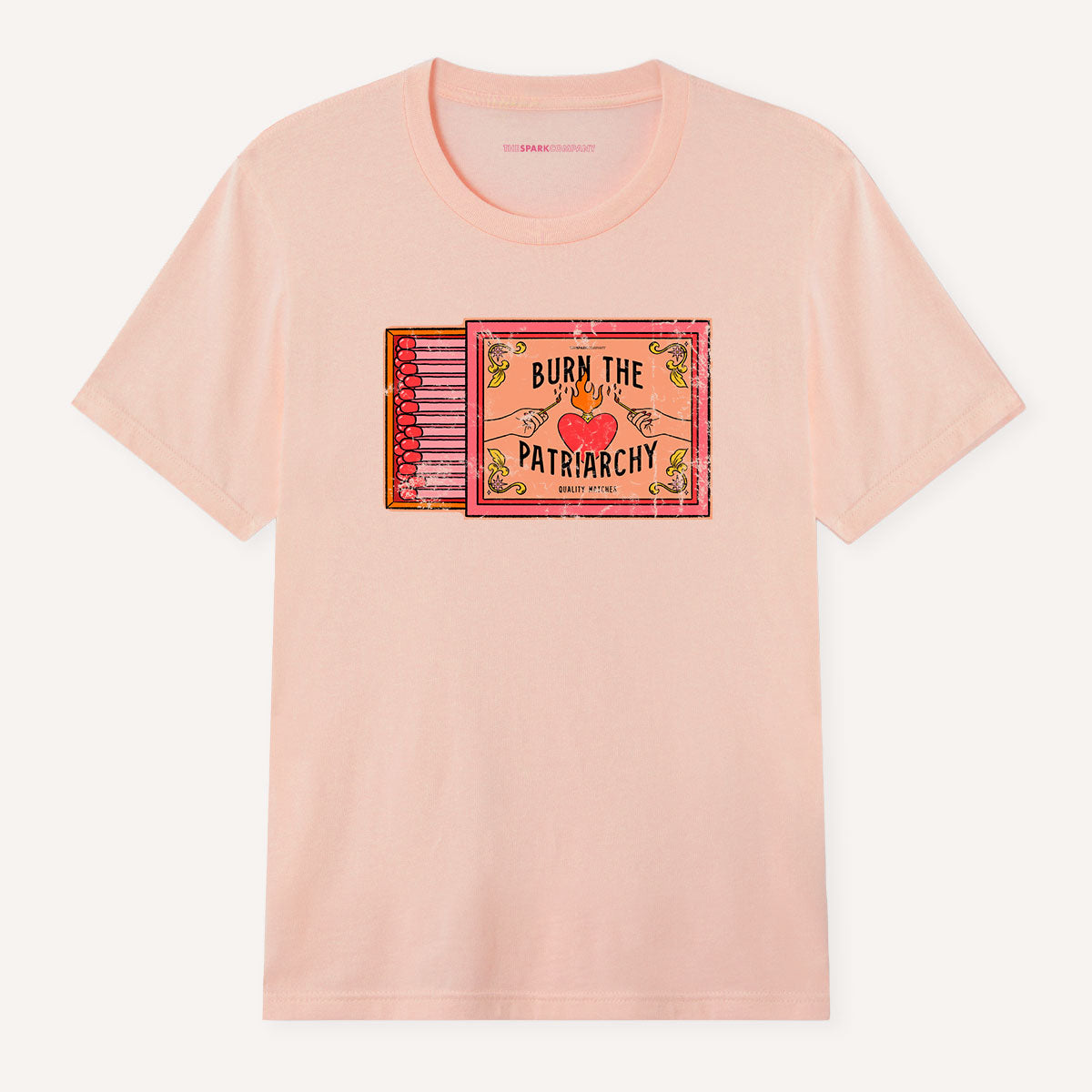 Burn The Patriarchy T-Shirt-Feminist Apparel, Feminist Clothing, Feminist T Shirt, BC3001-The Spark Company
