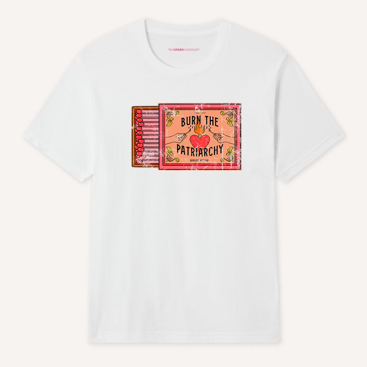 Burn The Patriarchy T-Shirt-Feminist Apparel, Feminist Clothing, Feminist T Shirt, BC3001-The Spark Company