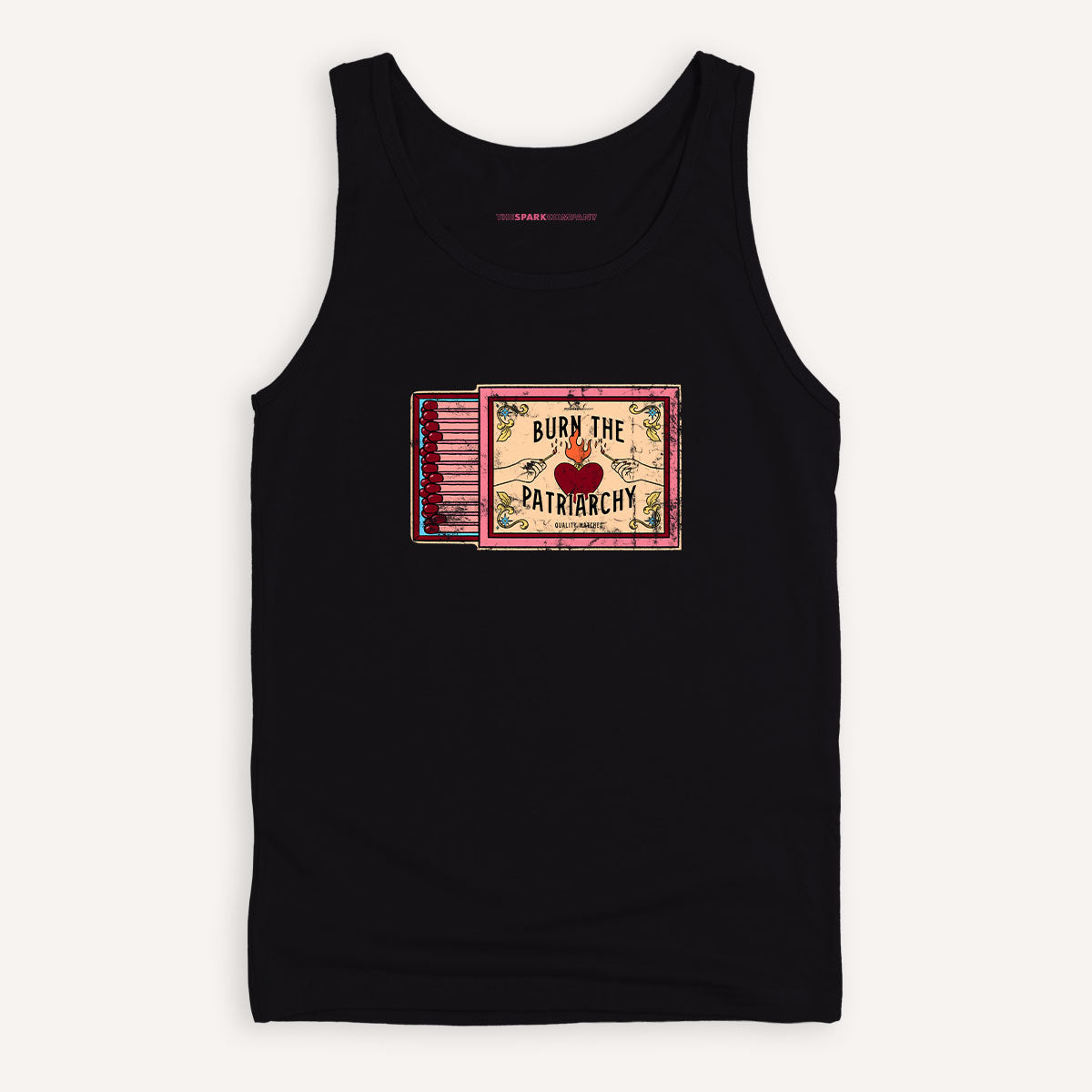 Burn The Patriarchy Tank Top-Feminist Apparel, Feminist Clothing, Feminist Tank, 03980-The Spark Company