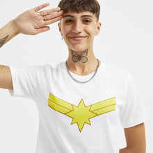 Load image into Gallery viewer, Captain Marvel T-Shirt-Feminist Apparel, Feminist Clothing, Feminist T Shirt, BC3001-The Spark Company