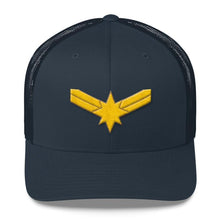 Load image into Gallery viewer, Captain Marvel Trucker Hat-Feminist Apparel, Feminist Gift, Feminist Cap, YP023-The Spark Company