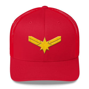 Captain Marvel Trucker Hat-Feminist Apparel, Feminist Gift, Feminist Cap, YP023-The Spark Company