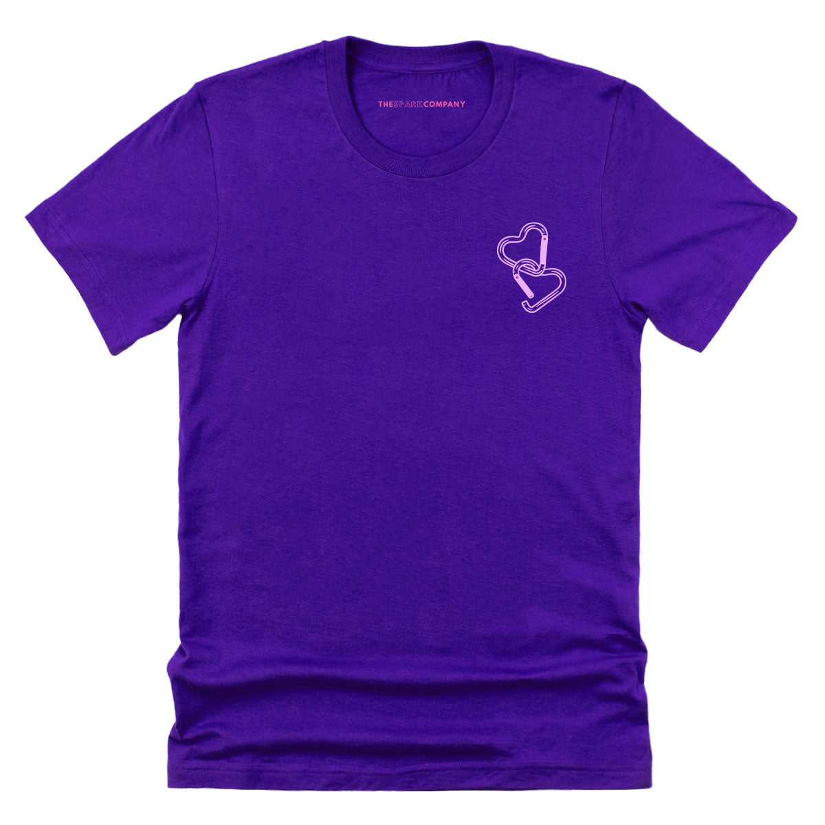 Carabiner Hearts T-Shirt-LGBT Apparel, LGBT Clothing, LGBT T Shirt, BC3001-The Spark Company