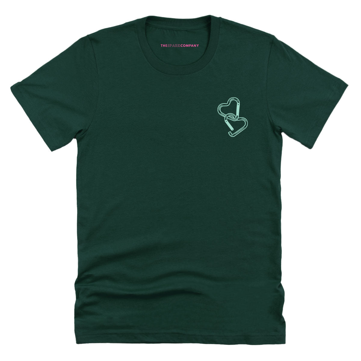 Carabiner Hearts T-Shirt-LGBT Apparel, LGBT Clothing, LGBT T Shirt, BC3001-The Spark Company