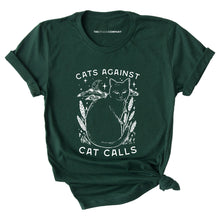 Load image into Gallery viewer, Cats Against Cat Calls T-Shirt-Feminist Apparel, Feminist Clothing, Feminist T Shirt, BC3001-The Spark Company