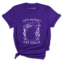 Load image into Gallery viewer, Cats Against Cat Calls T-Shirt-Feminist Apparel, Feminist Clothing, Feminist T Shirt, BC3001-The Spark Company