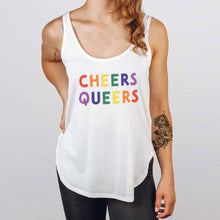 Load image into Gallery viewer, Cheers Queers Festival Tank Top-LGBT Apparel, LGBT Clothing, LGBT Vest, NL5033-The Spark Company