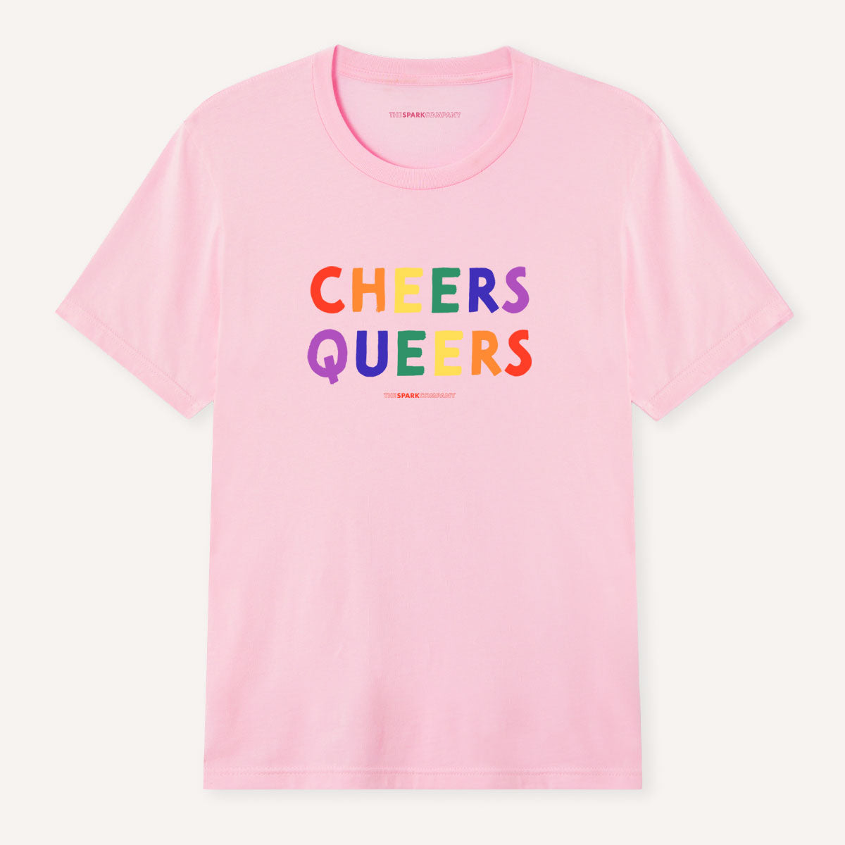 Cheers Queers T-Shirt-LGBT Apparel, LGBT Clothing, LGBT T Shirt, BC3001-The Spark Company