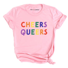 Load image into Gallery viewer, Cheers Queers T-Shirt-LGBT Apparel, LGBT Clothing, LGBT T Shirt, BC3001-The Spark Company