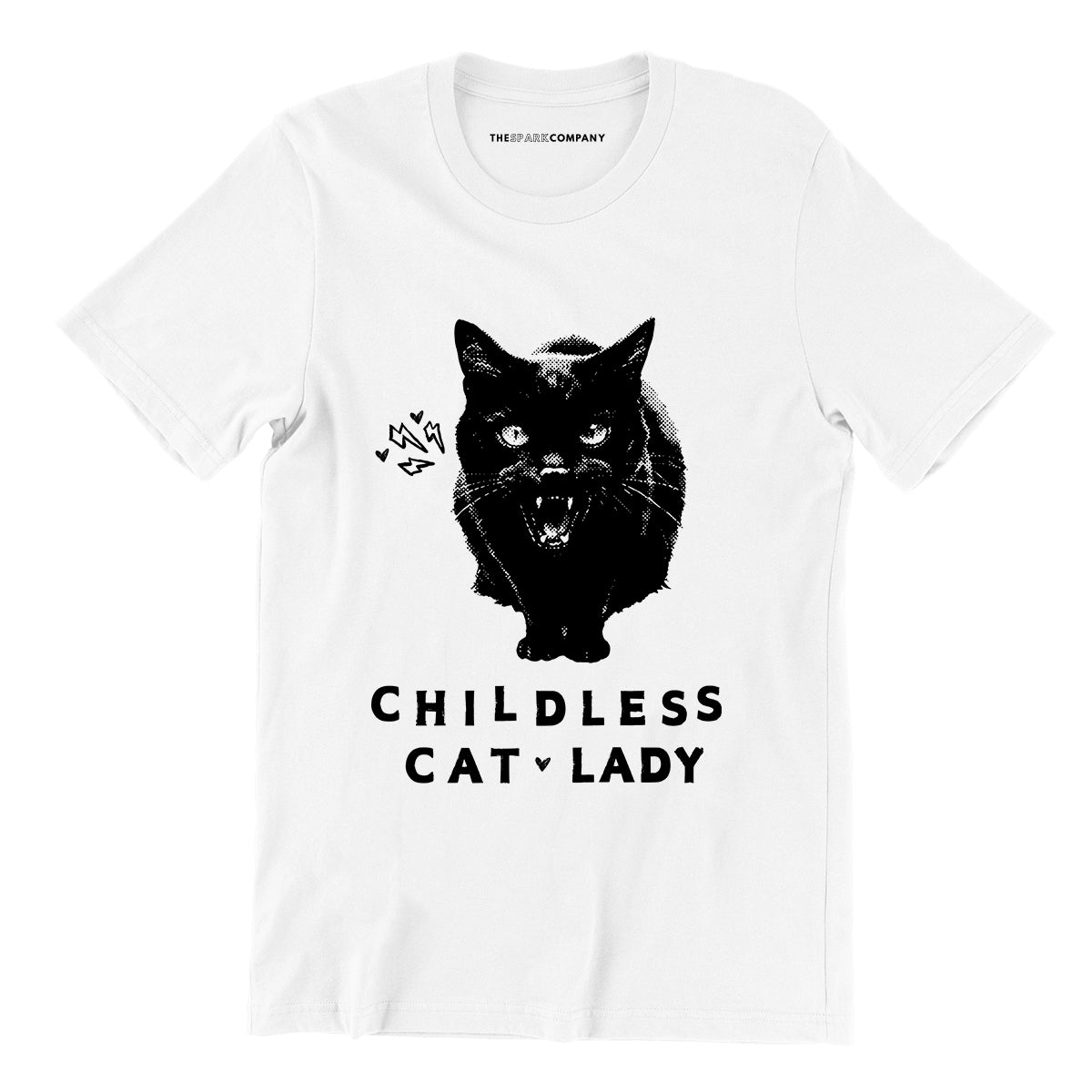 Childless Cat Lady T-Shirt-Feminist Apparel, Feminist Clothing, Feminist T Shirt, BC3001-The Spark Company