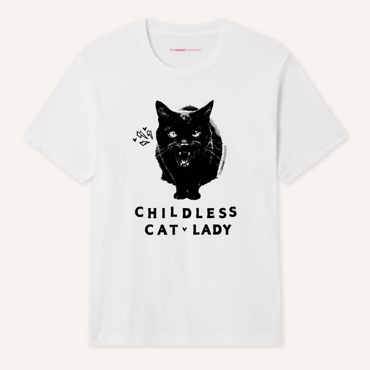 Childless Cat Lady T-Shirt-Feminist Apparel, Feminist Clothing, Feminist T Shirt, BC3001-The Spark Company