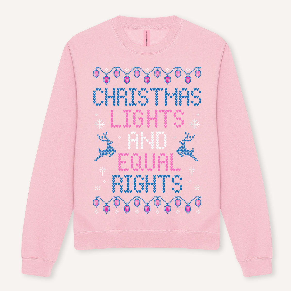 Christmas Lights And Equal Rights Ugly Christmas Jumper-Feminist Apparel, Feminist Clothing, Feminist Sweatshirt, JH030-The Spark Company